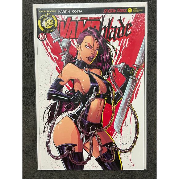 Vampblade Vol. 3 #1 & 1 Limited to 1,000 Copies (2018 Action Lab) Lot of 2 - Picture 3 of 3